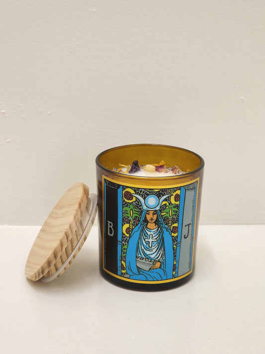 High Priestess Tarot Candle 8.5 oz