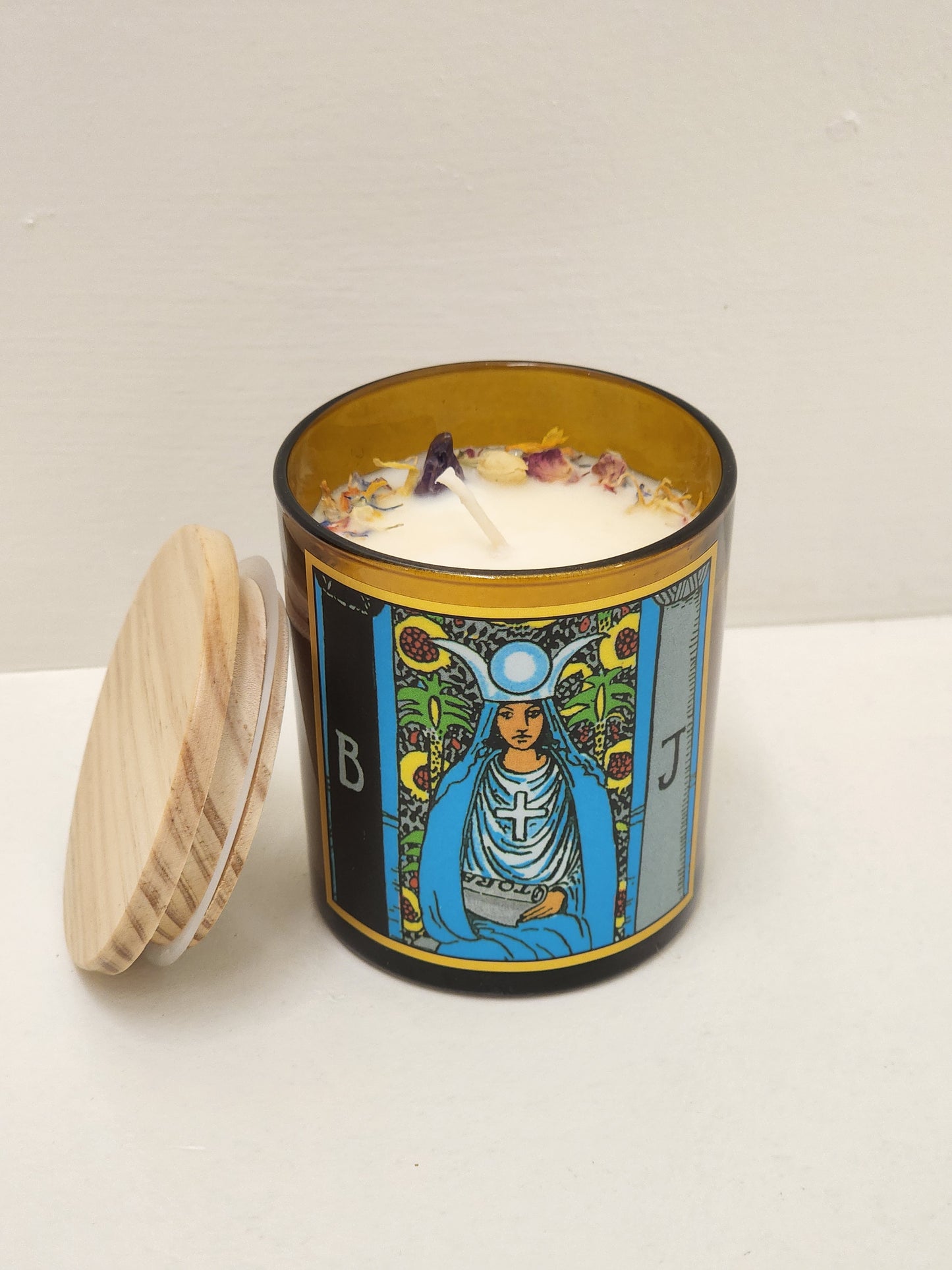 High Priestess Tarot Candle 8.5 oz