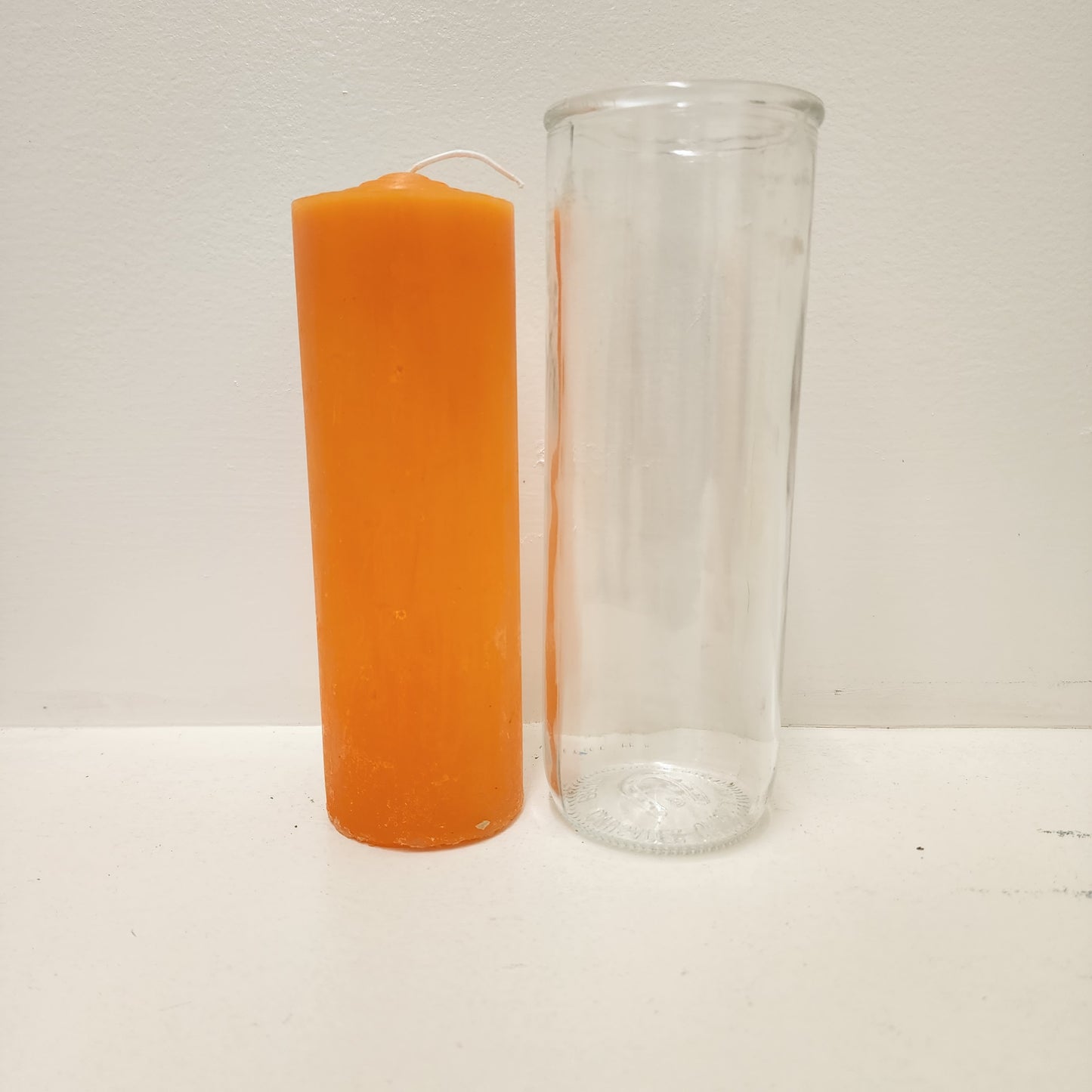 Orange Pullout Candle