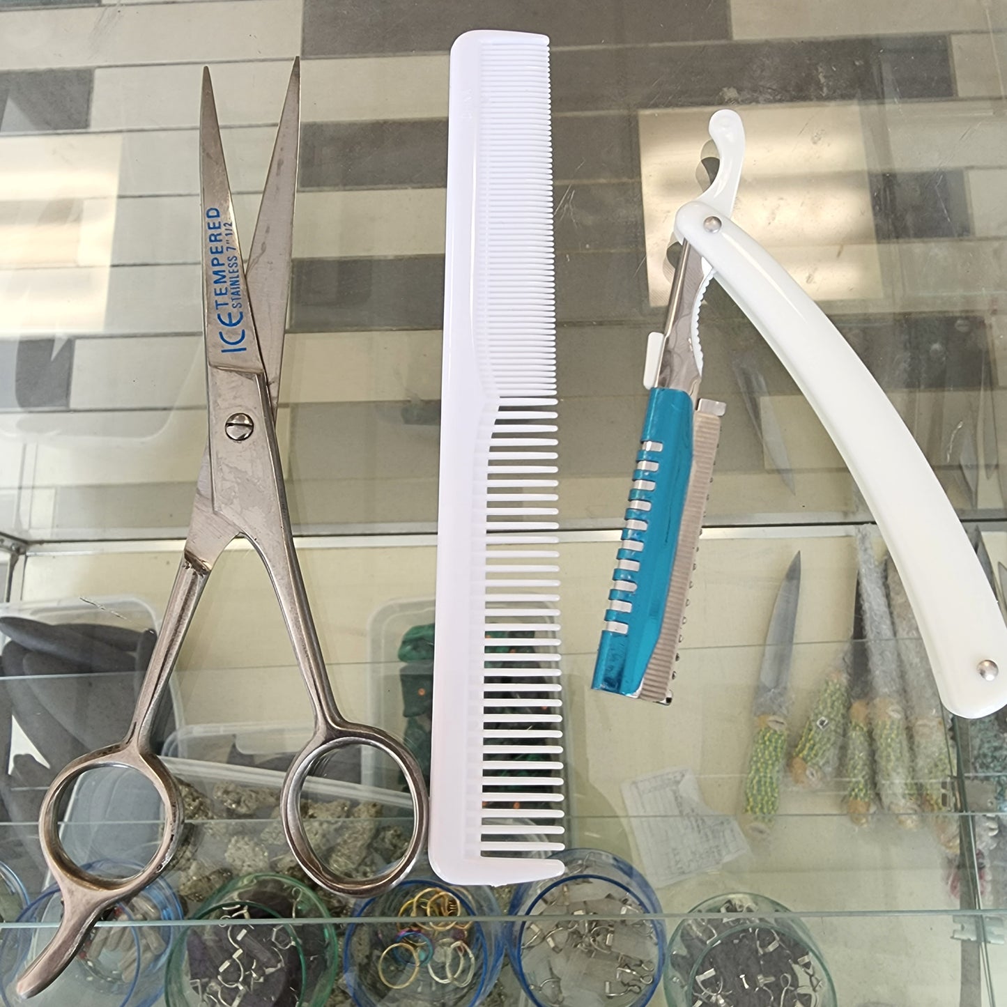 Scissor, Blade, Comb set