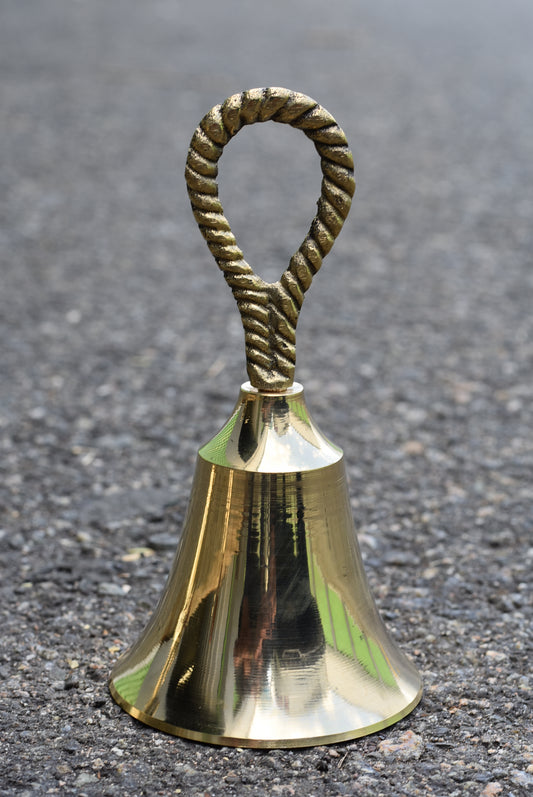 Knot Top Brass Bell/ Campana de Nudo